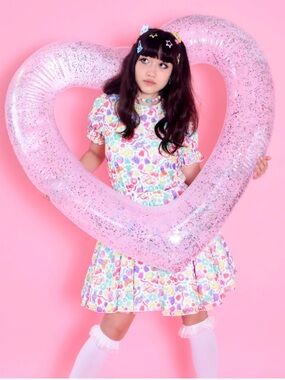 Ocean in Space Gummi Pop Mini Dress XL Like New Kawaii Harajuku Sweet Lolita